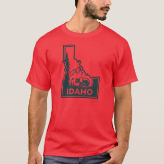Idaho-Kartenbär T-Shirt