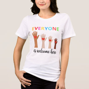Idaho Lehrer Jeder ist hier willkommen, die erste Tri-Blend Shirt