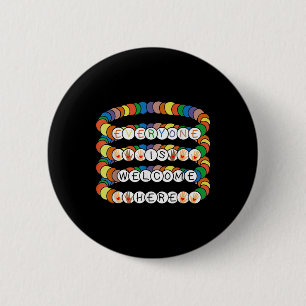 Idaho Lehrer Jeder ist hier Willkommen Freundschaf Button