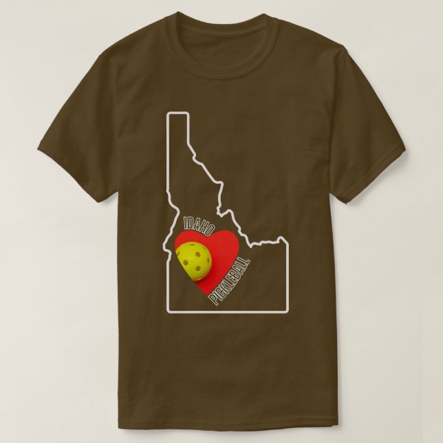 Idaho Lieben Pickleball TShirt (Design vorne)