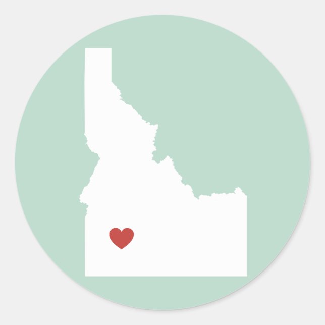 Idaho Love - Autocollant personnalisable (Devant)