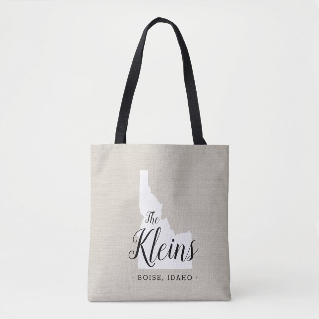 Idaho Monogram Staat Tote Bag Tasche (Vorderseite)