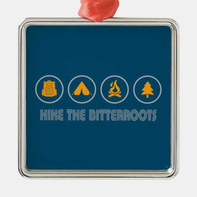 Idaho Montana Ornament Aus Metall (Vorne)