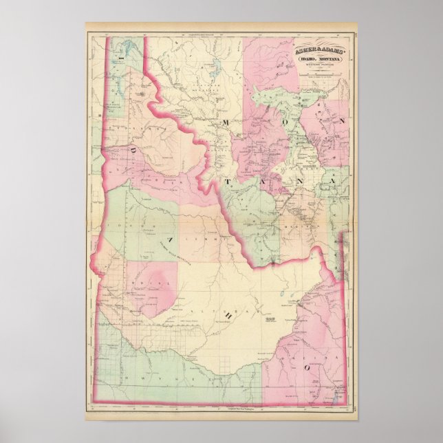Idaho, Montana, Westen Poster (Vorne)