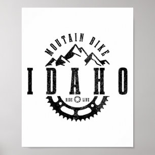 Idaho Mountainbike Mtb Downhill-Souvenir Poster