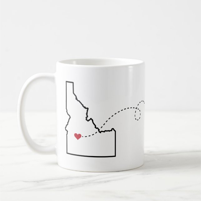 Idaho nach Arizona - Herz2Herz Kaffeetasse (Links)