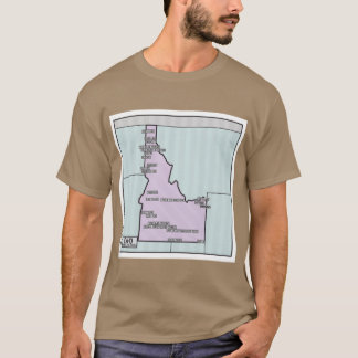 Idaho National- und Staatsparkkarte Aktiv T-Shirt