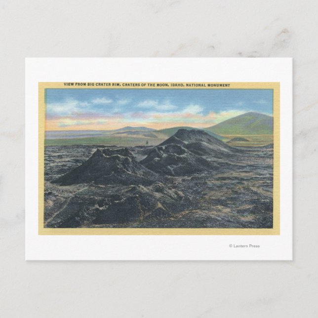 Idaho Nationalpark Big Crater Rim Postkarte (Vorderseite)