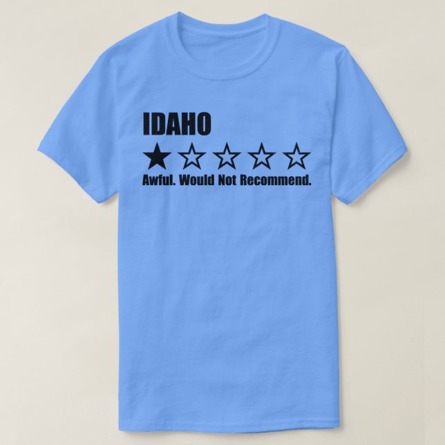 Idaho One Review TShirt (Design vorne)
