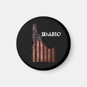 IDAHO PATRIOT BURNT HOLZ CLR MAGNET