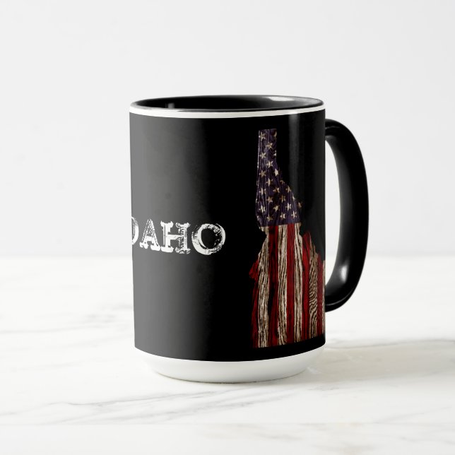 IDAHO PATRIOT BURNT HOLZ CLR TASSE (VorderseiteRechts)