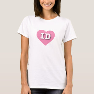 Idaho Pink Heart - I Liebe ID T-Shirt
