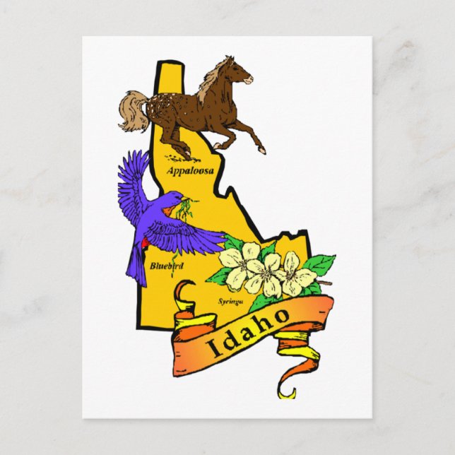 Idaho Postkarte (Vorderseite)