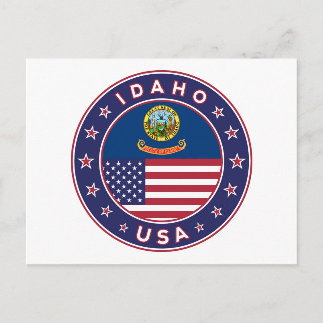 Idaho Postkarte (Vorderseite)