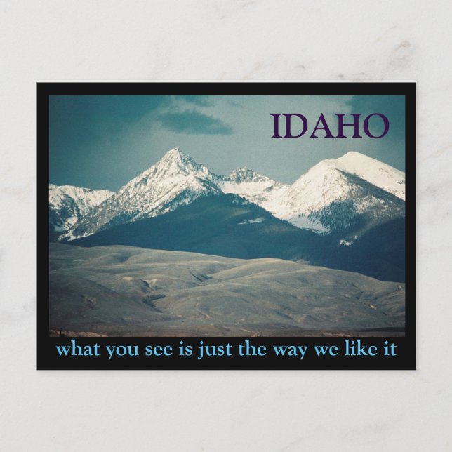Idaho Postkarte (Vorderseite)