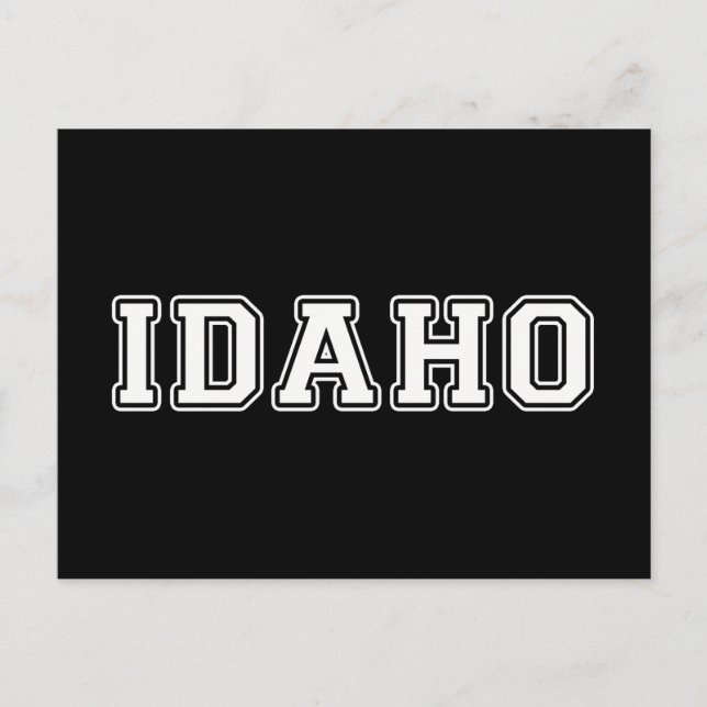 Idaho Postkarte (Vorderseite)