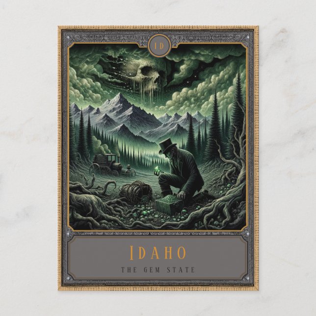 Idaho | Postkarte Gothic Art (Vorderseite)
