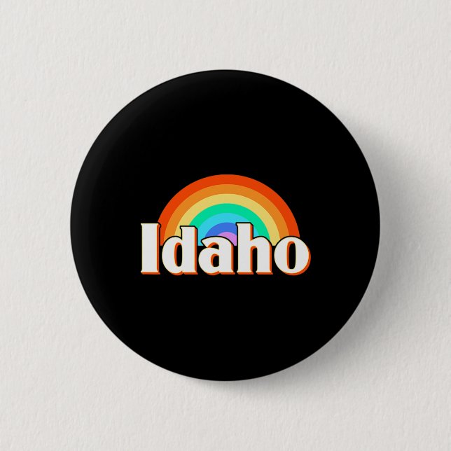 Idaho Regenbogen  Button (Vorderseite)