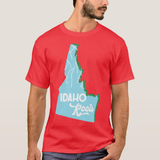 Idaho Roots Aqua Grün T-Shirt