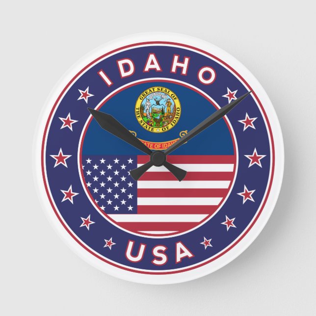 Idaho Runde Wanduhr (Vorderseite)