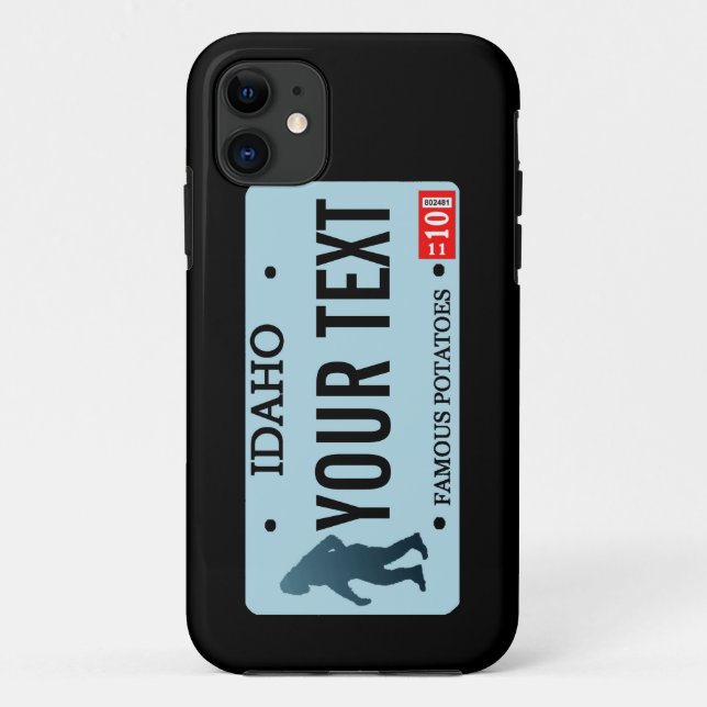 Idaho Sasquatch Lizenzschild Case-Mate iPhone Hülle (Rückseite)