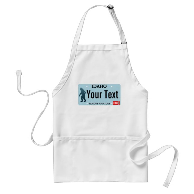 Idaho Sasquatch Lizenzschild Schürze (Vorne)