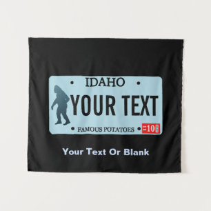 Idaho Sasquatch Lizenzschild Wandteppich