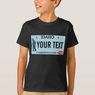 Idaho Sasquatch Nummernschild T-Shirt