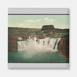 Idaho. Shoshone Falls selten Fotochrom Magnet