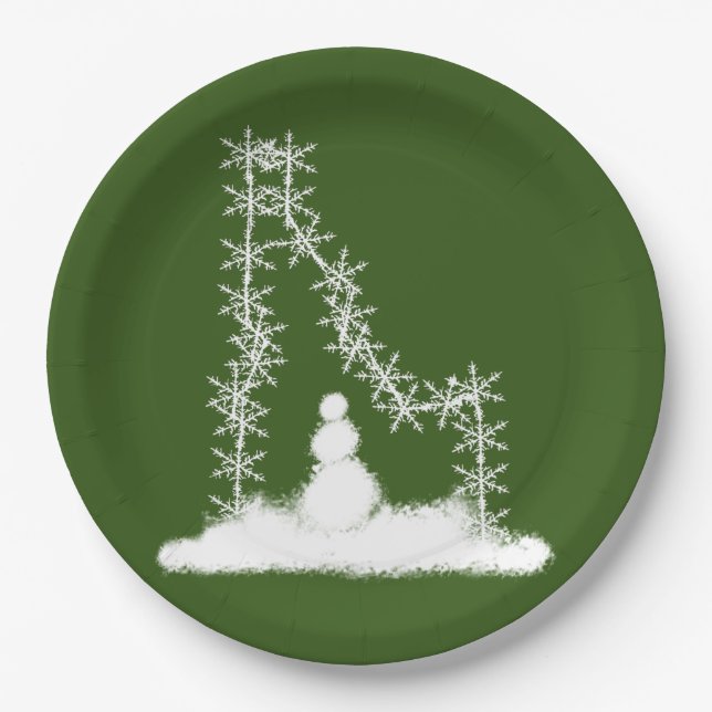 Idaho Snowflake Paper Plate Pappteller (Vorderseite)