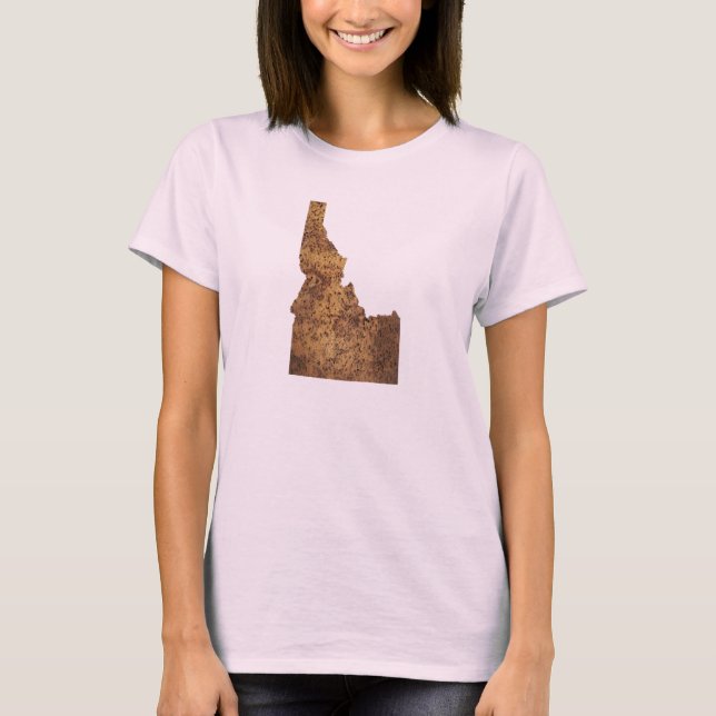 Idaho Spud Map T-Shirt (Vorderseite)