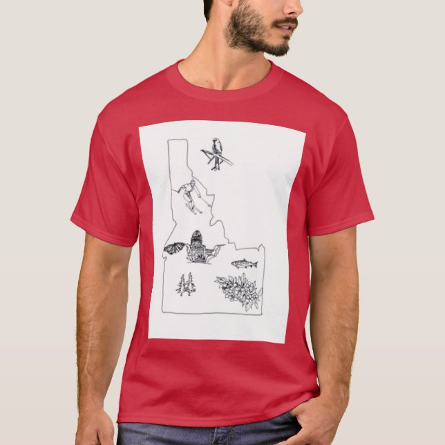 Idaho-Staat 2 T-Shirt (Vorderseite)