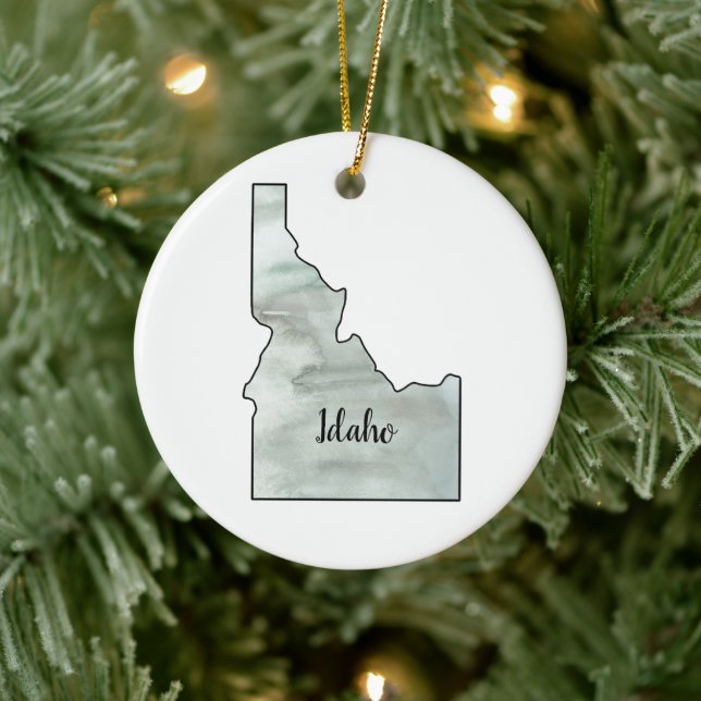 Idaho Staat Illustration Keramik Ornament (Baum)