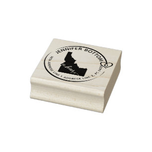 Idaho Staat Map Gummistempel