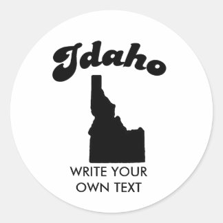 IDAHO STAAT MOTTO T - SHIRT RUNDER AUFKLEBER