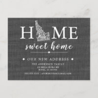 IDAHO Staat Moving Announcement Post Card
