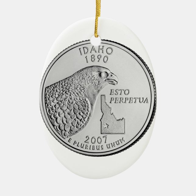Idaho Staat Quarter Keramikornament (Vorne)