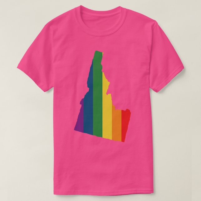 Idaho Staat Rainbow TShirt (Design vorne)