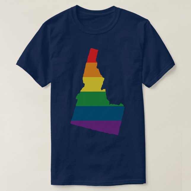 Idaho Staat Rainbow TShirt 1 (Design vorne)