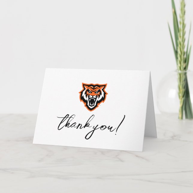Idaho Staat University Bengals Spirit Design Dankeskarte (Vorderseite)