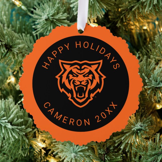 Idaho Staat University Bengals Spirit Design Ornament Karte (Insitu (Baum))