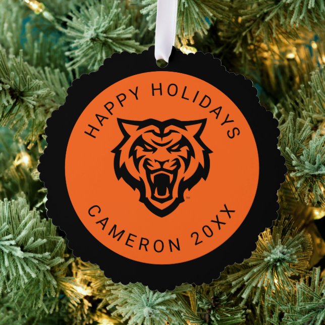 Idaho Staat University Bengals Spirit Design Ornament Karte (Insitu (Baum))