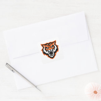 Idaho Staat University Bengals Spirit Design Quadratischer Aufkleber