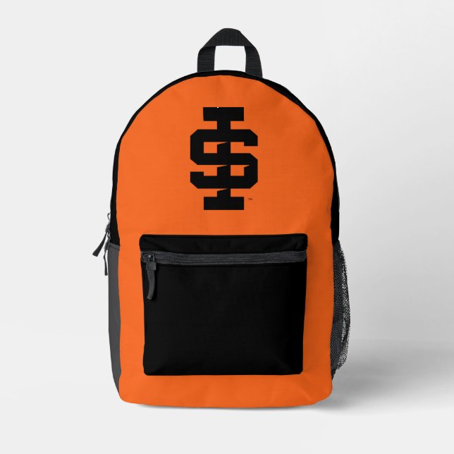 Idaho Staat University Bold Bengals Logo Bedruckter Rucksack (Vorderseite)