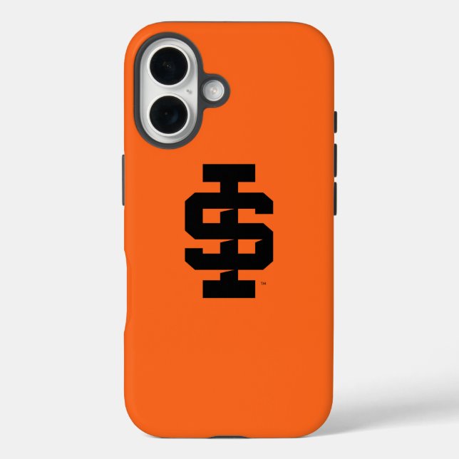 Idaho Staat University Bold Bengals Logo iPhone 16 Hülle (Rückseite)