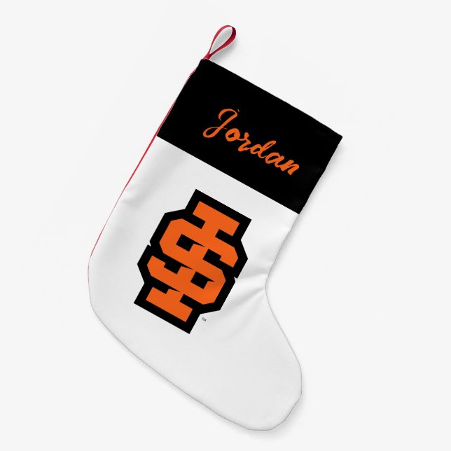 Idaho Staat University Bold Bengals Logo Kleiner Weihnachtsstrumpf (Vorderansicht (hängend))