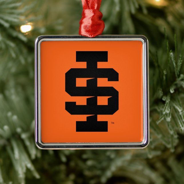 Idaho Staat University Bold Bengals Logo Ornament Aus Metall (Baum)