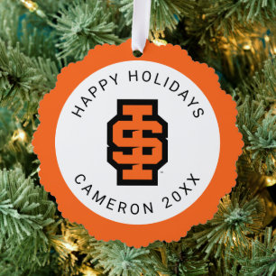Idaho Staat University Bold Bengals Logo Ornament Karte
