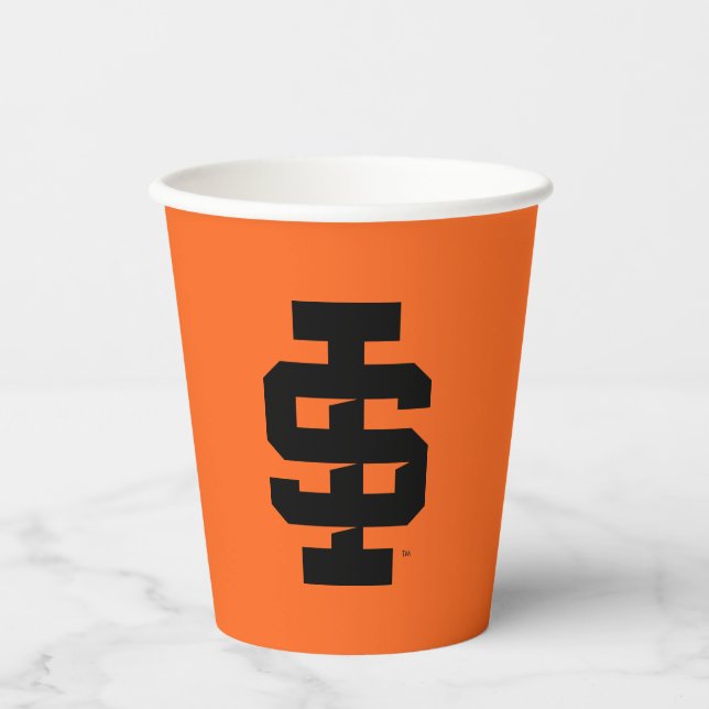 Idaho Staat University Bold Bengals Logo Pappbecher (Vorderseite)