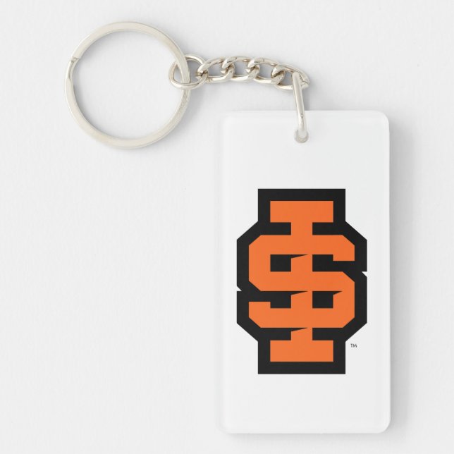 Idaho Staat University Bold Bengals Logo Schlüsselanhänger (Vorderseite)